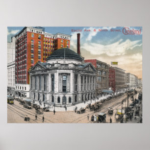 Euclid Ave, Cleveland, 1916 Vintage ポスター
