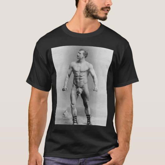 Eugen Sandow -ボディビルの父 Tシャツ (正面)