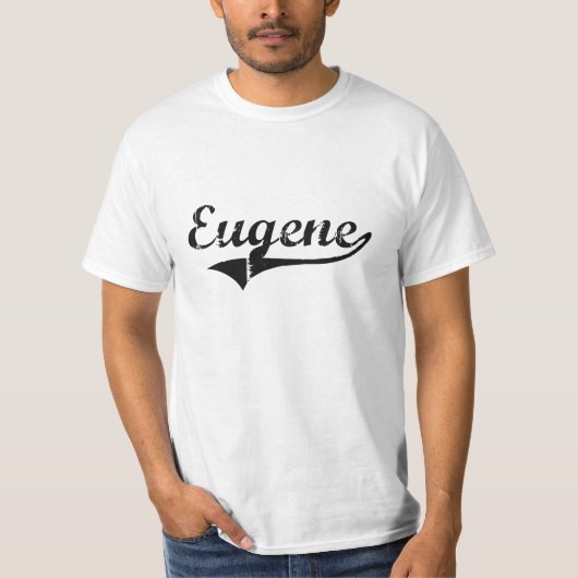 Eugeneのクラシックなスタイルの名前 Tシャツ (正面)