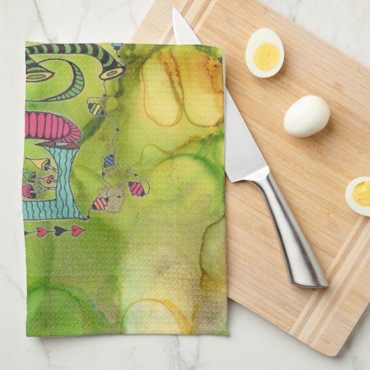 Eugeneの台所タオル キッチンタオル (四つ折り)