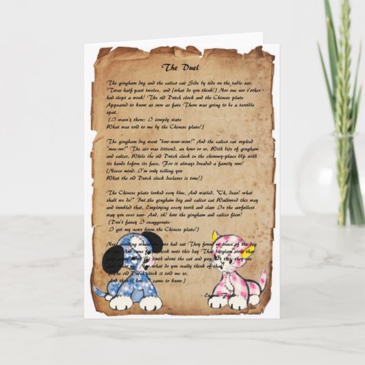 Eugene分野の挨拶状によって"決闘"を消して下さい カード (正面)