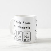 Eugene周期表名mug コーヒーマグカップ (正面左)