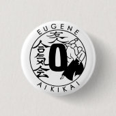 Eugene Aikikai 小型ボタン 缶バッジ (正面)