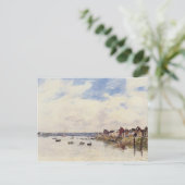 Eugene Boudin – サン・ヴァースト・ラ・フーグの岩 ポストカード (スタンド正面)