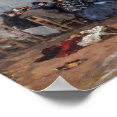 Eugene Boudin - Trouvilleでの入浴時間 ポスター (角)