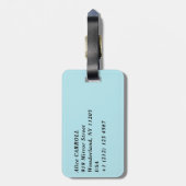 Eugene Boudin - Trouvilleでの入浴時間 ラゲッジタグ (裏面縦)