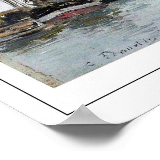 Eugène Boudin Zedign Art Poster #375-2 ポスター (角)