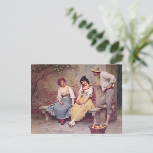 Eugene de Blaas – 浮気 ポストカード (スタンド正面)