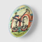 Eugene Debsの柱時計 ラウンド壁時計 (傾斜)