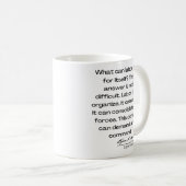 Eugene Debs引用文 – 何ができるか… コーヒーマグカップ (正面右)
