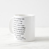 Eugene Debs引用文 – 何ができるか… コーヒーマグカップ (正面左)