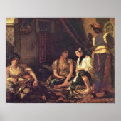 Eugene Delacroix – アルジェの女性 ポスター (正面)