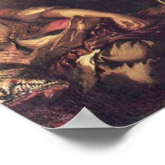 Eugene Delacroix – アルジェの女性 ポスター (角)