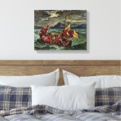 Eugene Delacroix – ガリラヤの海のキリスト キャンバスプリント (インサイチュ (寝室))