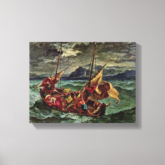Eugene Delacroix – ガリラヤの海のキリスト キャンバスプリント (正面)