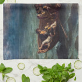 Eugene Delacroix – ドンファンの難破船 キッチンタオル (折り畳み)