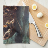 Eugene Delacroix – ドンファンの難破船 キッチンタオル (四つ折り)