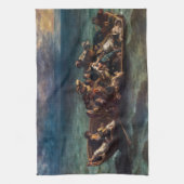 Eugene Delacroix – ドンファンの難破船 キッチンタオル (縦)