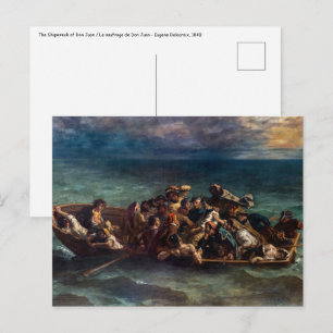 Eugene Delacroix – ドンファンの難破船 ポストカード