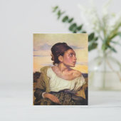 Eugène Delacroix -墓地の孤児 ポストカード (スタンド正面)