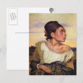 Eugène Delacroix -墓地の孤児 ポストカード (正面/裏面)