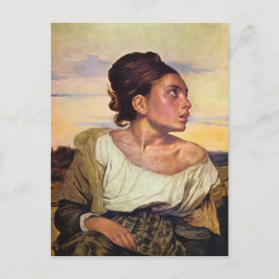 Eugène Delacroix -墓地の孤児 ポストカード