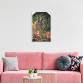 Eugene Delacroix – 天使とヤコブレスリング キャンバスプリント (インサイチュ (リビング))