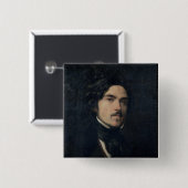 Eugene Delacroix 1840年 缶バッジ (正面&裏面)