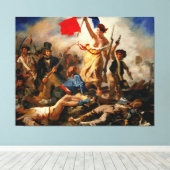 EUGENE DELACROIX Liberty Leading the People 1830 - キャンバスプリント (インサイチュ (ウッドフロア))