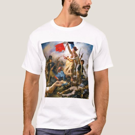 Eugene Delacroix Liberty Leading the People Tシャツ (正面)
