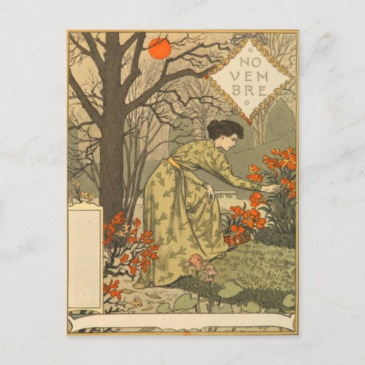 Eugène Grasset novembre ポストカード (正面)