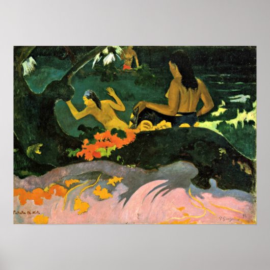 Eugene Henri Paul Gauguin - By the Sea ポスター (正面)