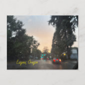 Eugene Oregonはがきノートカードカード雨天日 ポストカード (正面)