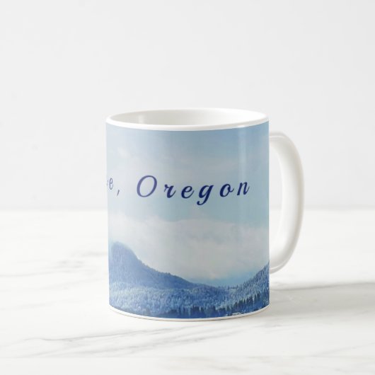 「Eugene, Oregon」コーヒーマグ コーヒーマグカップ (正面右)