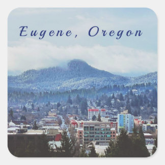 「Eugene, Oregon」スタンプ スクエアシール