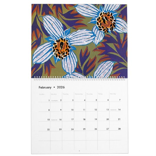 Eugène Séguyの芸術 カレンダー (2月 2026)