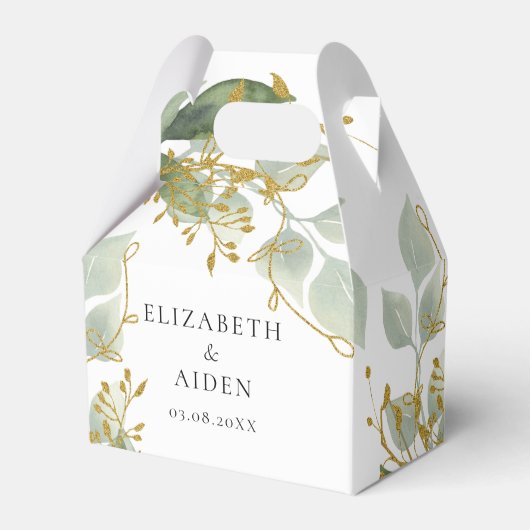 Eukalyptus Wedding Box フェイバーボックス (正面サイド)