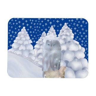 Eule im Schnee マグネット