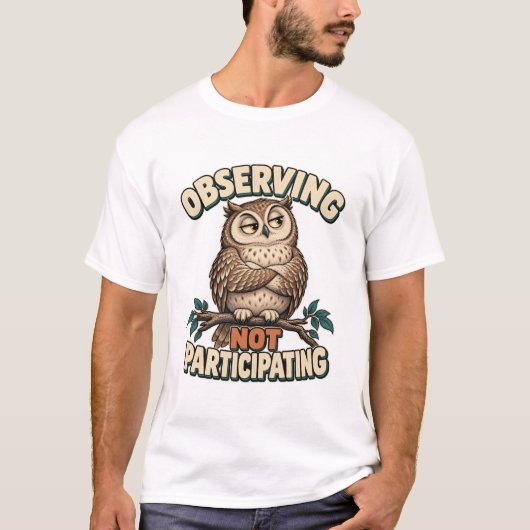 Eule – Observing Not Participating Tシャツ (正面)