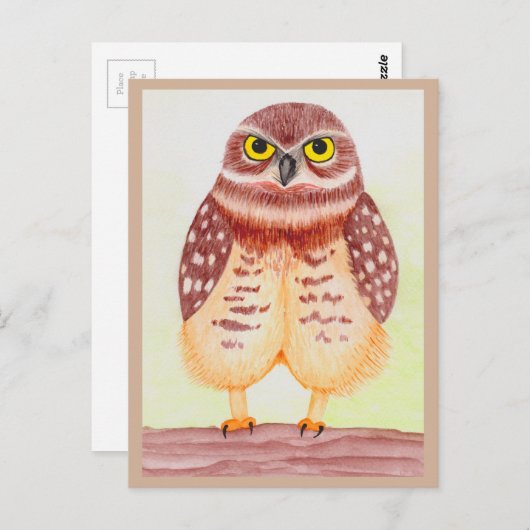 Eule Postkarte ポストカード (正面/裏面)