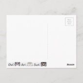 Eule Postkarte ポストカード (裏面)