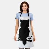 Eule - Scherenschnitt エプロン (着用した状態)