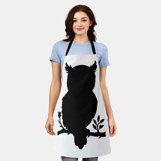 Eule - Scherenschnitt エプロン (着用した状態)