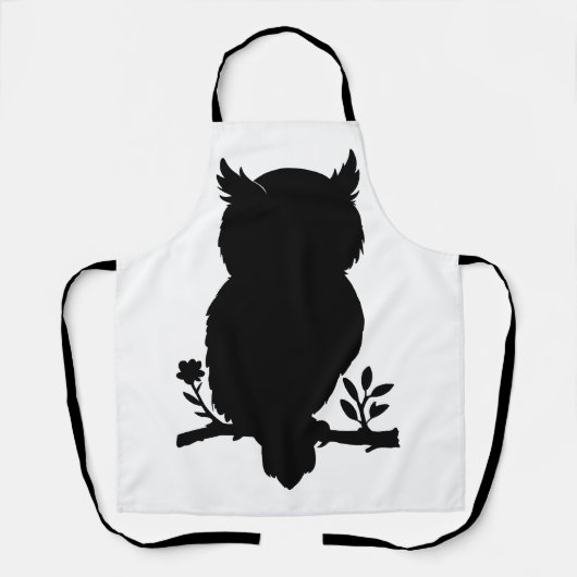 Eule - Scherenschnitt エプロン (正面)