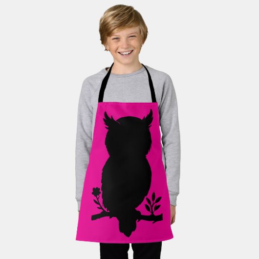 Eule - Scherenschnitt エプロン (着用した状態)