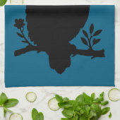 Eule - Scherenschnitt キッチンタオル (折り畳み)