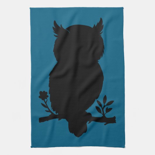 Eule - Scherenschnitt キッチンタオル (縦)