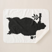 Eule - Scherenschnitt シェルパブランケット (正面(横))