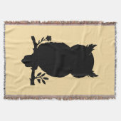 Eule - Scherenschnitt スローブランケット (正面)