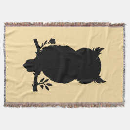 Eule - Scherenschnitt スローブランケット